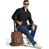 image:imageCOOFANDY Men Quarter Zip Pullover Mock Neck Long Sleeve Corduroy SweatshirtBlack