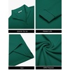 image:imageCOOFANDY Men Quarter Zip Pullover Sweatshirts Long Sleeve Mock Neck SweaterForest Green