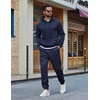 image:imageCOOFANDY Mens 2 Piece Tracksuit Casual Sweatsuit Hoodie Sweatpant OutfitBlue Violet