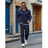 image:imageCOOFANDY Mens 2 Piece Tracksuit Casual Sweatsuit Hoodie Sweatpant OutfitBlue Violet
