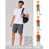 image:imageCOOFANDY Mens 9 Casual Shorts with Zipper Pockets Lightweight Chino ShortsCharcoal