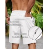 image:imageCOOFANDY Mens 9 Casual Shorts with Zipper Pockets Lightweight Chino ShortsWhite