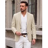 image:imageCOOFANDY Mens Blazer Casual Sport Coats One Button Lightweight Sport JacketBeige