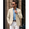 image:imageCOOFANDY Mens Blazer Casual Sport Coats One Button Lightweight Sport JacketBeige