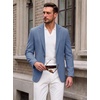 image:imageCOOFANDY Mens Blazer Casual Sport Coats One Button Lightweight Sport JacketBlue