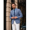 image:imageCOOFANDY Mens Blazer Casual Sport Coats One Button Lightweight Sport JacketBlue
