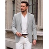 image:imageCOOFANDY Mens Blazer Casual Sport Coats One Button Lightweight Sport JacketLight Grey