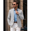 image:imageCOOFANDY Mens Blazer Casual Sport Coats One Button Lightweight Sport JacketLight Grey