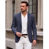 image:imageCOOFANDY Mens Blazer Casual Sport Coats One Button Lightweight Sport JacketNavy Blue