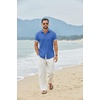image:imageCOOFANDY Mens Button Down Shirts Short Sleeve Casual Cotton ShirtsOcean Blue
