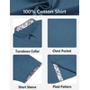 image:imageCOOFANDY Mens Button Down Shirts Short Sleeve Casual Cotton ShirtsSea Blue
