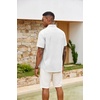 image:imageCOOFANDY Mens Button Down Shirts Short Sleeve Casual Cotton ShirtsWhite