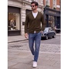 image:imageCOOFANDY Mens Cardigan Sweater Long Sleeve Lightweight V Neck Knit CardiganBrown