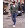 image:imageCOOFANDY Mens Cardigan Sweater Long Sleeve Lightweight V Neck Knit CardiganDark Grey