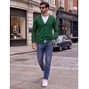 image:imageCOOFANDY Mens Cardigan Sweater Long Sleeve Lightweight V Neck Knit CardiganGreen