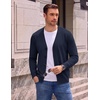 image:imageCOOFANDY Mens Cardigan Sweater Long Sleeve Lightweight V Neck Knit CardiganNavy Blue