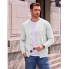 image:imageCOOFANDY Mens Cardigan Sweater Long Sleeve Lightweight V Neck Knit CardiganWhite