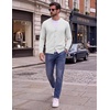 image:imageCOOFANDY Mens Cardigan Sweater Long Sleeve Lightweight V Neck Knit CardiganWhite
