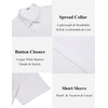 image:imageCOOFANDY Mens Casual Button Down Shirt Short Sleeve Summer Beach ShirtsWhite