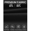 image:imageCOOFANDY Mens Casual Cotton Linen Shorts Elastic Waist Drawstring ShortsBlack