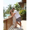 image:imageCOOFANDY Mens Casual Cotton Linen Shorts Elastic Waist Drawstring ShortsDark Grey