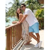 image:imageCOOFANDY Mens Casual Cotton Linen Shorts Elastic Waist Drawstring ShortsLight Blue