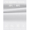 image:imageCOOFANDY Mens Casual Cotton Linen Shorts Elastic Waist Drawstring ShortsWhite