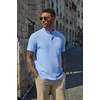 image:imageCOOFANDY Mens Casual Henley Shirt Short Sleeve Cotton Band Collar ShirtBlue