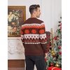 image:imageCOOFANDY Mens Christmas Sweater Ugly Cardigan Sweater Reindeer Snowflake Santa Holiday Xmas Knitted SweaterBlack Halloween Pumpkins