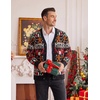 image:imageCOOFANDY Mens Christmas Sweater Ugly Cardigan Sweater Reindeer Snowflake Santa Holiday Xmas Knitted SweaterChristmas Giftgingerbread