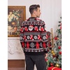 image:imageCOOFANDY Mens Christmas Sweater Ugly Cardigan Sweater Reindeer Snowflake Santa Holiday Xmas Knitted SweaterChristmas Santagift