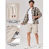 image:imageCOOFANDY Mens Cotton Chino Shorts 9 Inch Casual Shorts Summer Beach ShortsLight Khaki