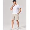 image:imageCOOFANDY Mens Cotton Chino Shorts 9 Inch Casual Shorts Summer Beach ShortsLight Khaki