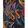 image:imageCOOFANDY Mens Cotton Linen Henley TShirts Long Sleeve Casual Beach ShirtsBlack Paisley