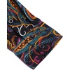 image:imageCOOFANDY Mens Cotton Linen Henley TShirts Long Sleeve Casual Beach ShirtsBlack Paisley