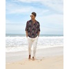 image:imageCOOFANDY Mens Cotton Linen Henley TShirts Long Sleeve Casual Beach ShirtsBlack Paisley