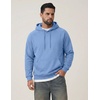 image:imageCOOFANDY Mens Fleece Hoodie Long Sleeve Hooded Sweatshirt Casual Basic Essential Drawstring Pullover Hoodie With PocketSky Blue