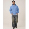 image:imageCOOFANDY Mens Fleece Hoodie Long Sleeve Hooded Sweatshirt Casual Basic Essential Drawstring Pullover Hoodie With PocketSky Blue
