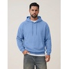 image:imageCOOFANDY Mens Fleece Hoodie Long Sleeve Hooded Sweatshirt Casual Basic Essential Drawstring Pullover Hoodie With PocketSky Blue