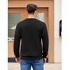 image:imageCOOFANDY Mens Fleece Pullover Crewneck Sweatshirts Soft Casual Long Sleeves Sweatshirt Crew Neck Pullover SweaterBlack
