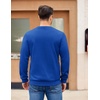 image:imageCOOFANDY Mens Fleece Pullover Crewneck Sweatshirts Soft Casual Long Sleeves Sweatshirt Crew Neck Pullover SweaterBlue