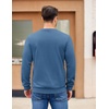 image:imageCOOFANDY Mens Fleece Pullover Crewneck Sweatshirts Soft Casual Long Sleeves Sweatshirt Crew Neck Pullover SweaterDark Blue