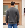 image:imageCOOFANDY Mens Fleece Pullover Crewneck Sweatshirts Soft Casual Long Sleeves Sweatshirt Crew Neck Pullover SweaterDark Grey Heather