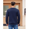 image:imageCOOFANDY Mens Fleece Pullover Crewneck Sweatshirts Soft Casual Long Sleeves Sweatshirt Crew Neck Pullover SweaterNavy Blue