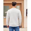 image:imageCOOFANDY Mens Fleece Pullover Crewneck Sweatshirts Soft Casual Long Sleeves Sweatshirt Crew Neck Pullover SweaterWhite