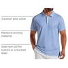 image:imageCOOFANDY Mens Golf Polo Shirts Short Sleeve Quick Dry Casual Collared ShirtBlue Flower