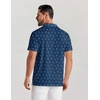 image:imageCOOFANDY Mens Golf Polo Shirts Short Sleeve Quick Dry Casual Collared ShirtNavy Blue Coconut Tree