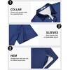 image:imageCOOFANDY Mens Golf Polo Shirts Short Sleeve Quick Dry Casual Collared ShirtNavy Blue Cross