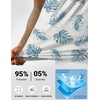 image:imageCOOFANDY Mens Golf Polo Shirts Short Sleeve Quick Dry Casual Collared ShirtWhite Blue Leaf