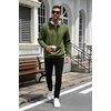 image:imageCOOFANDY Mens Hoodie Pullover Casual Hooded Sweatshirt Kangaroo PocketArmy Green